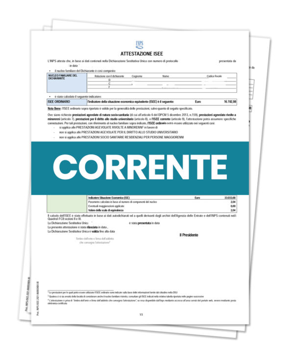 Isee corrente 2025